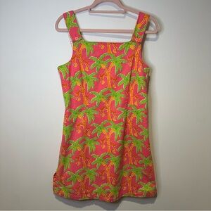 vintage lilly pulitzer palm tree dress size medium